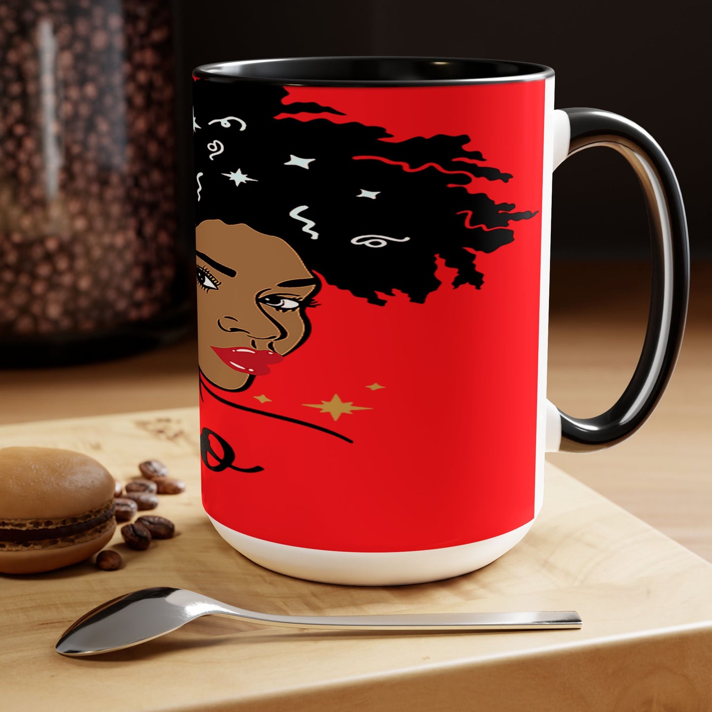 Two-Tone Coffee Mugs, 15oz_LeoNation/Red