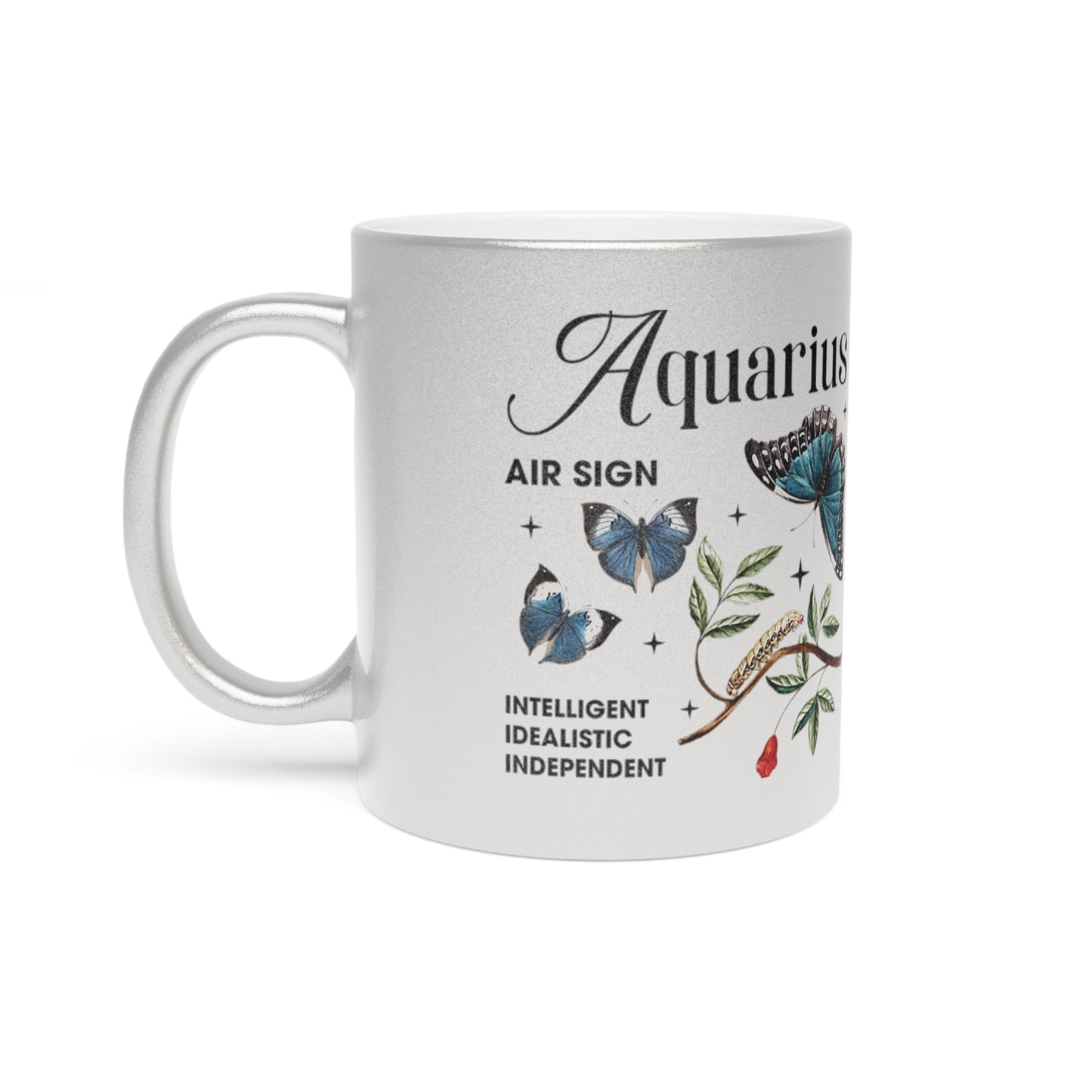 Aquarius Metallic Mug (Silver/Gold)