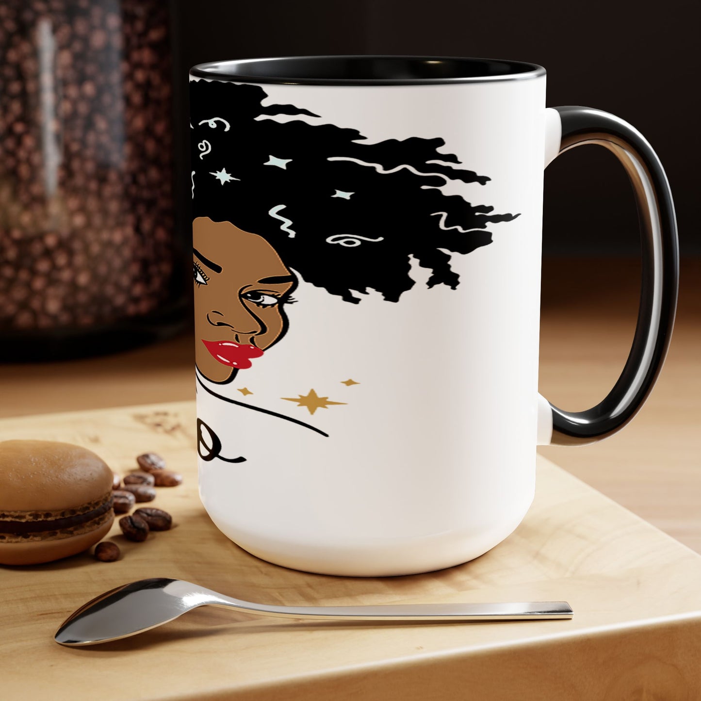 Two-Tone Coffee Mugs, 15oz_LeoNation/White