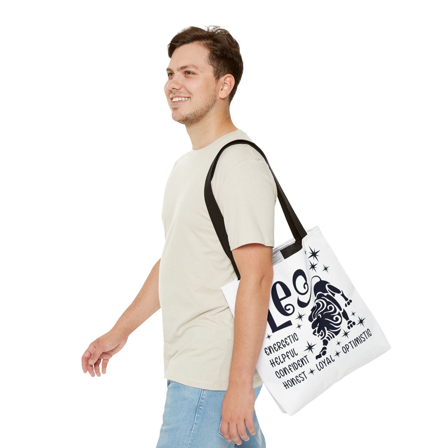 Leo Custom Tote Bag with Multiple Handle Colors
