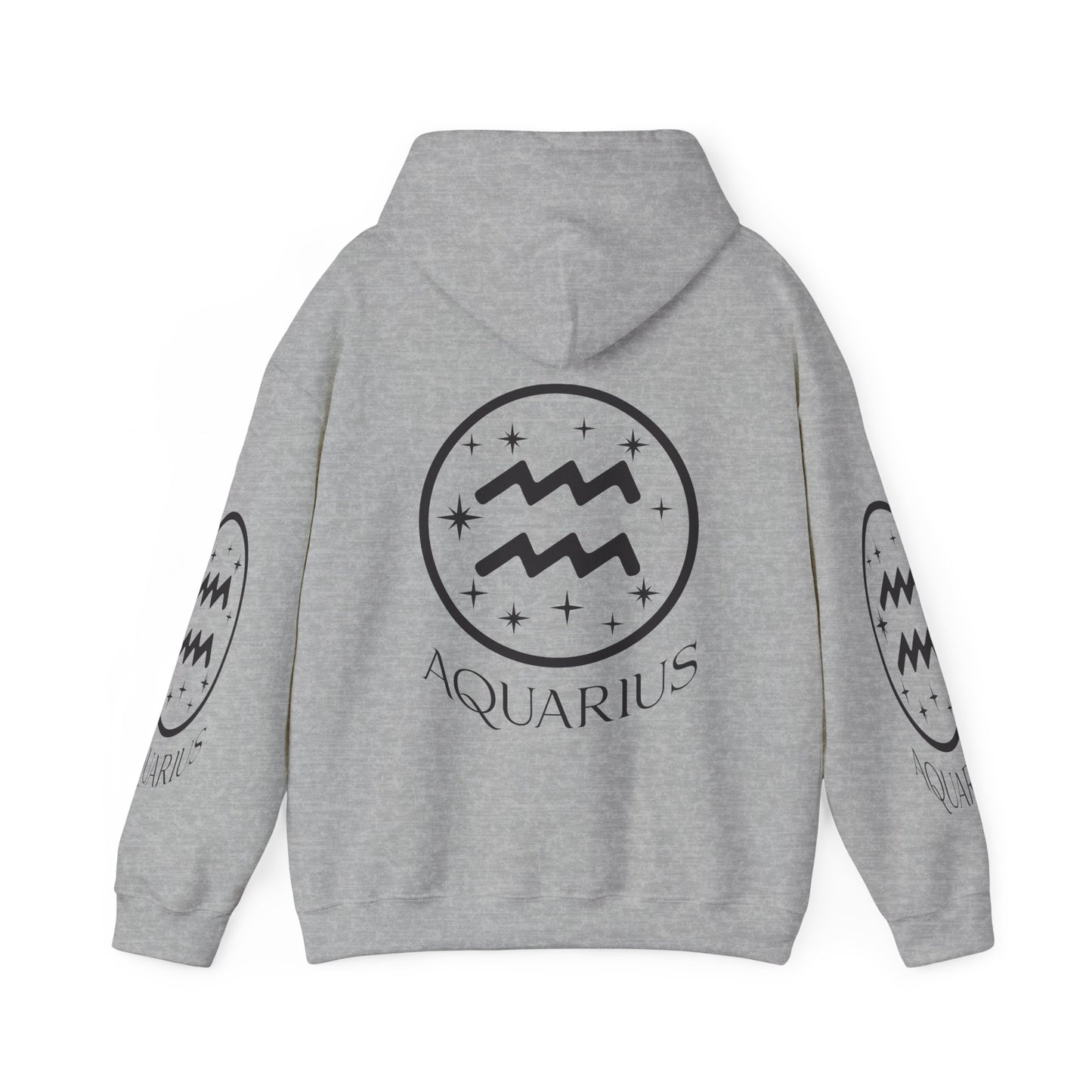 Aquarius Unisex Hooded Sweatshirt_Gildan 18500