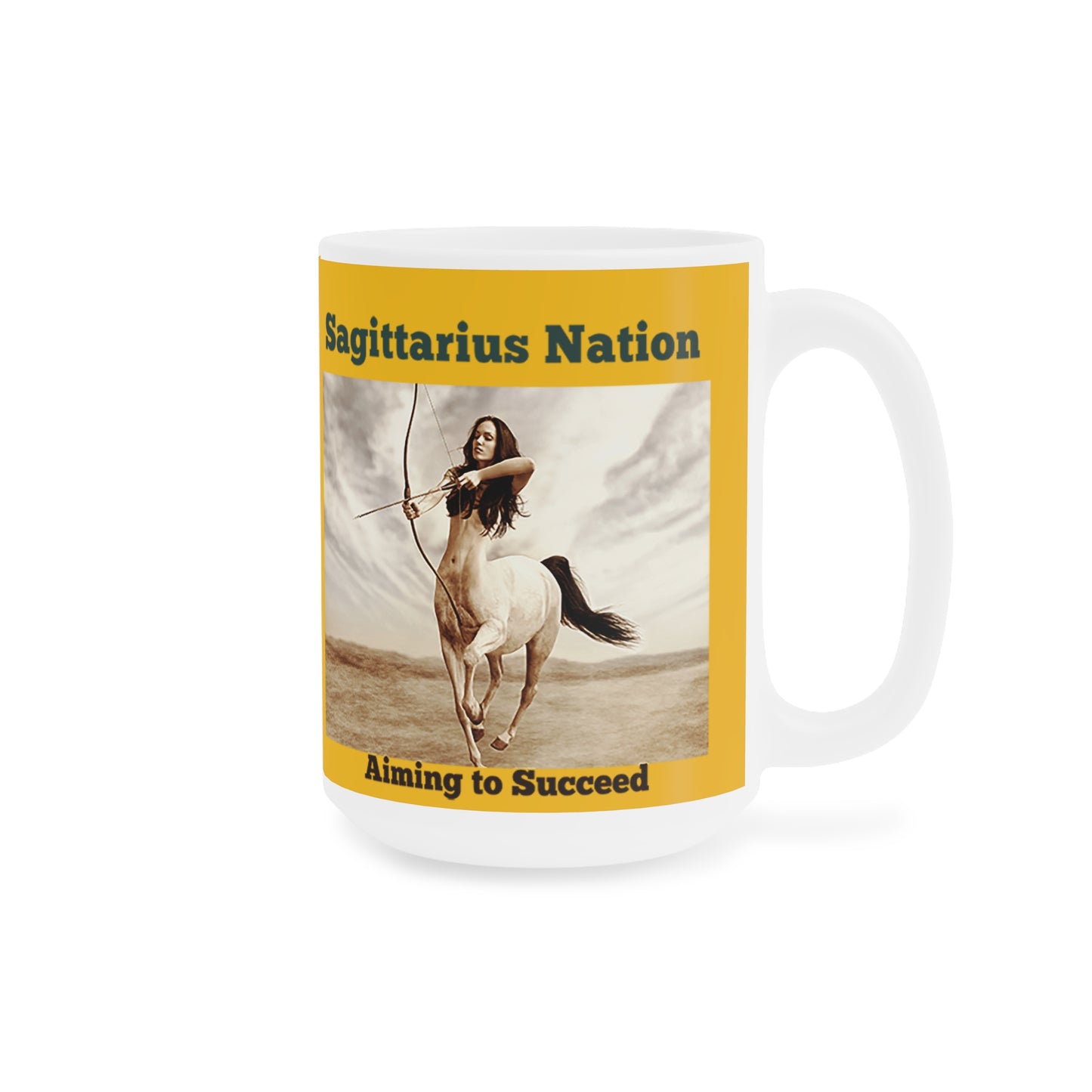 Sagittarius Ceramic Mugs/ Yellow(11oz / 15oz /20oz)