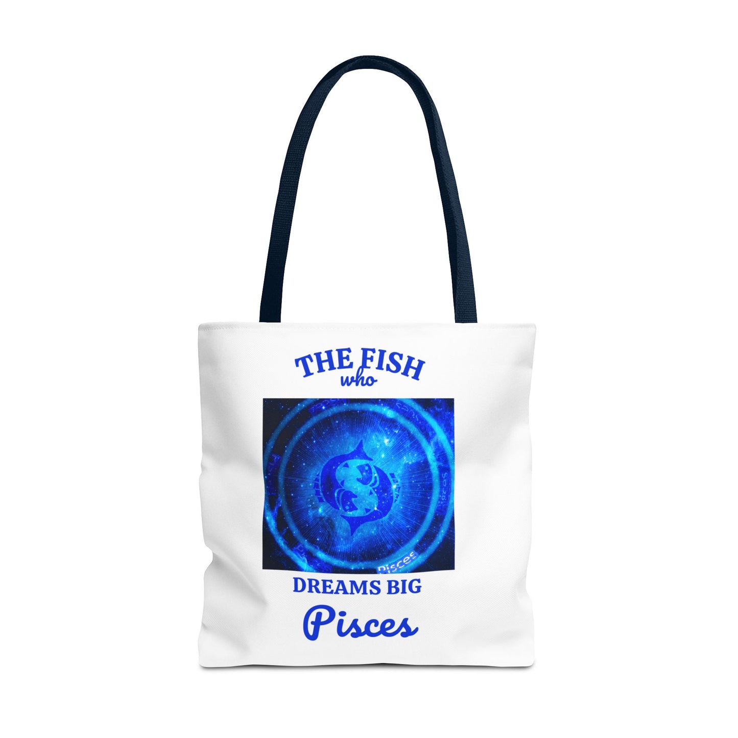 Pisces Custom Tote Bag with Multiple Handle Colors