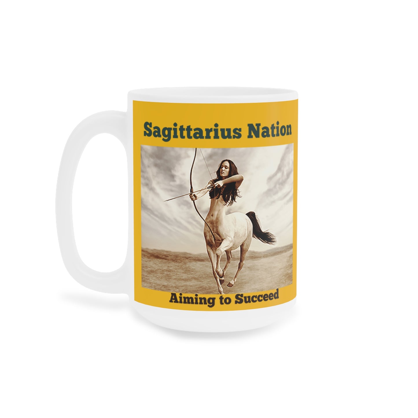 Sagittarius Ceramic Mugs/ Yellow(11oz / 15oz /20oz)