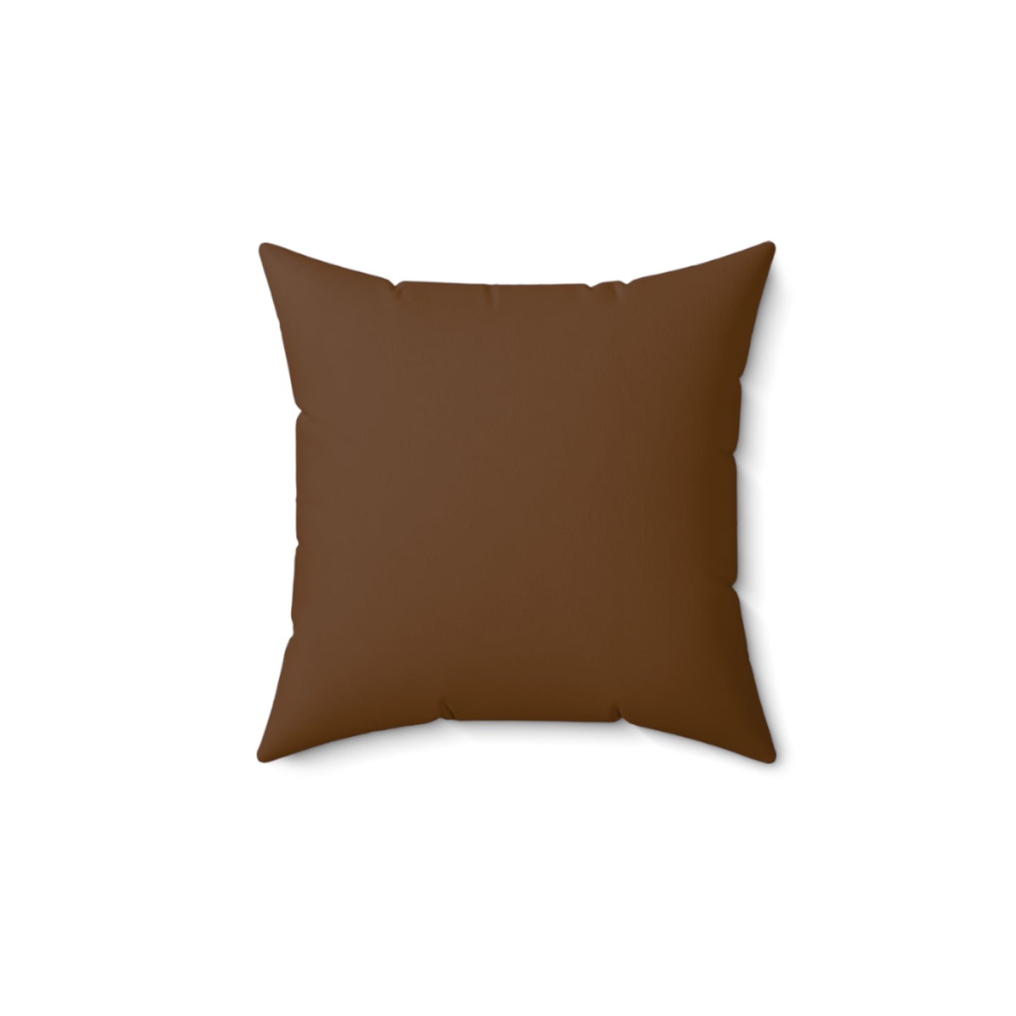 Brown Accent/ Spun Polyester Square Pillow__Aries Nation