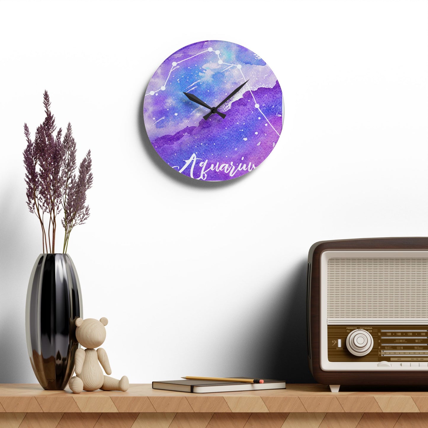 Aquarius Acrylic Wall Clock