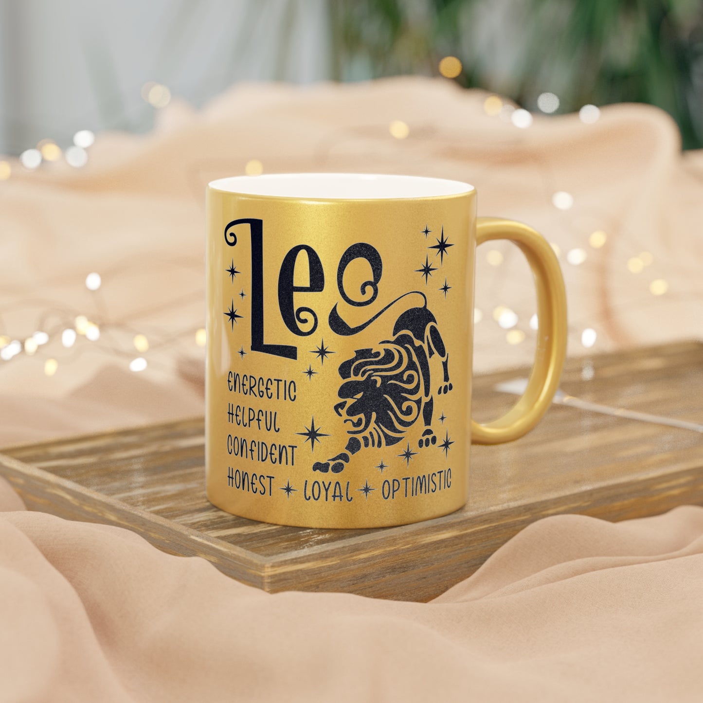 Leo Metallic Mug (Silver/Gold)
