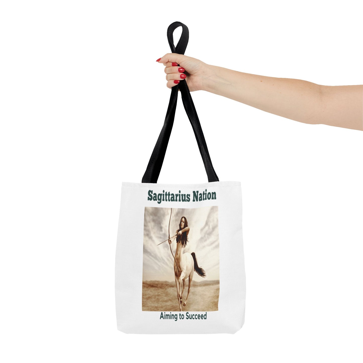 Sagittarius Custom Tote Bag with Multiple Handle Colors