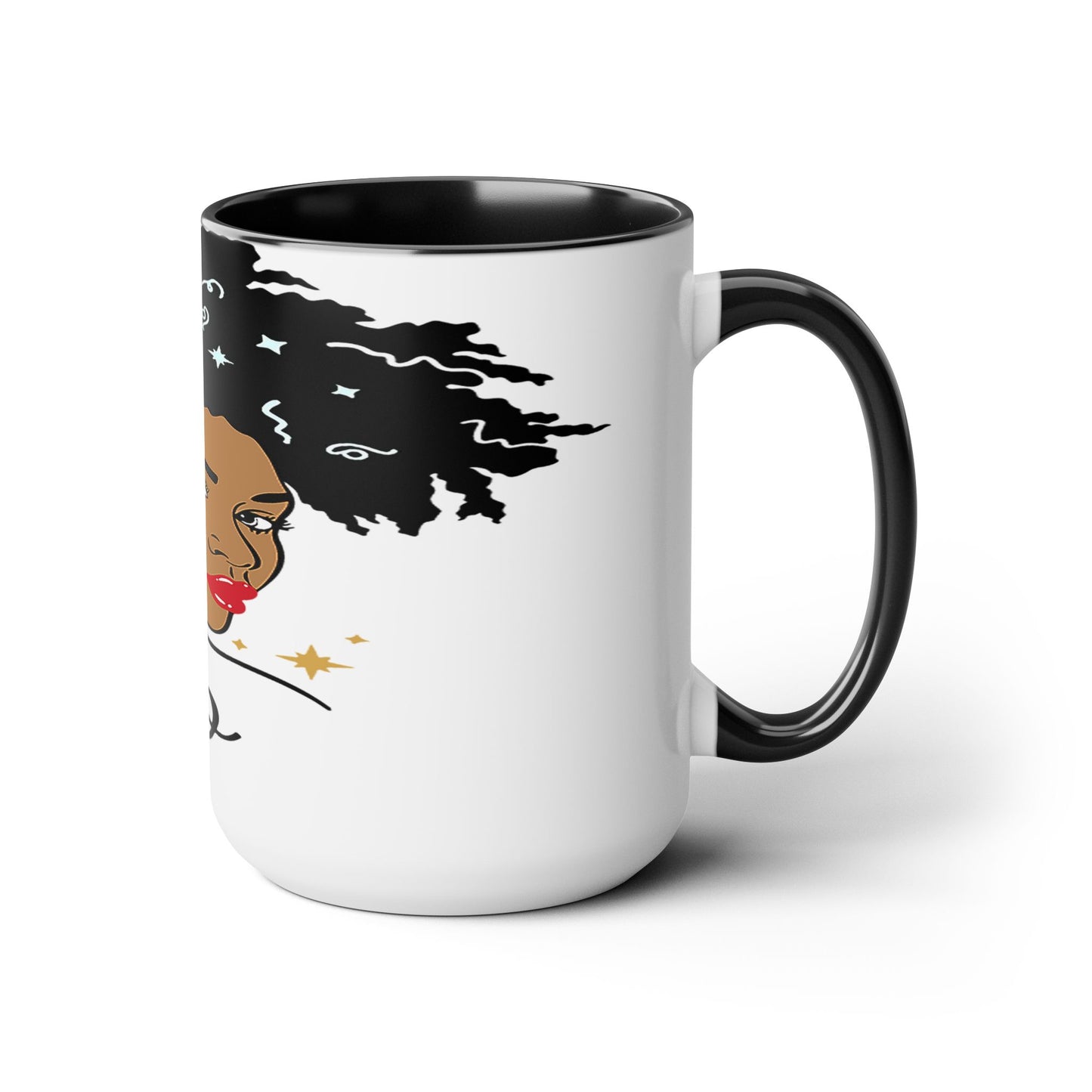 Two-Tone Coffee Mugs, 15oz_LeoNation/White