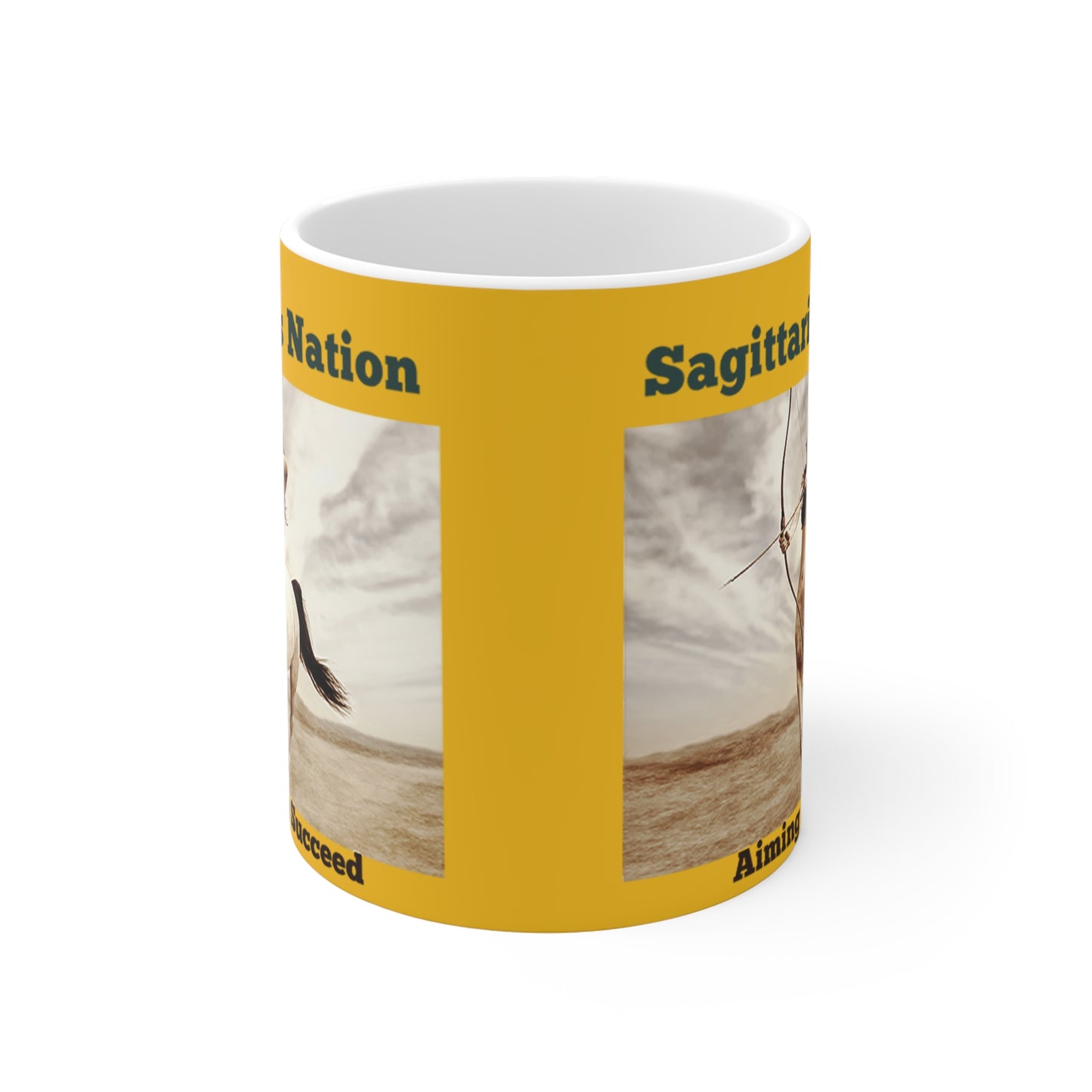 Sagittarius Ceramic Mugs/ Yellow(11oz / 15oz /20oz)
