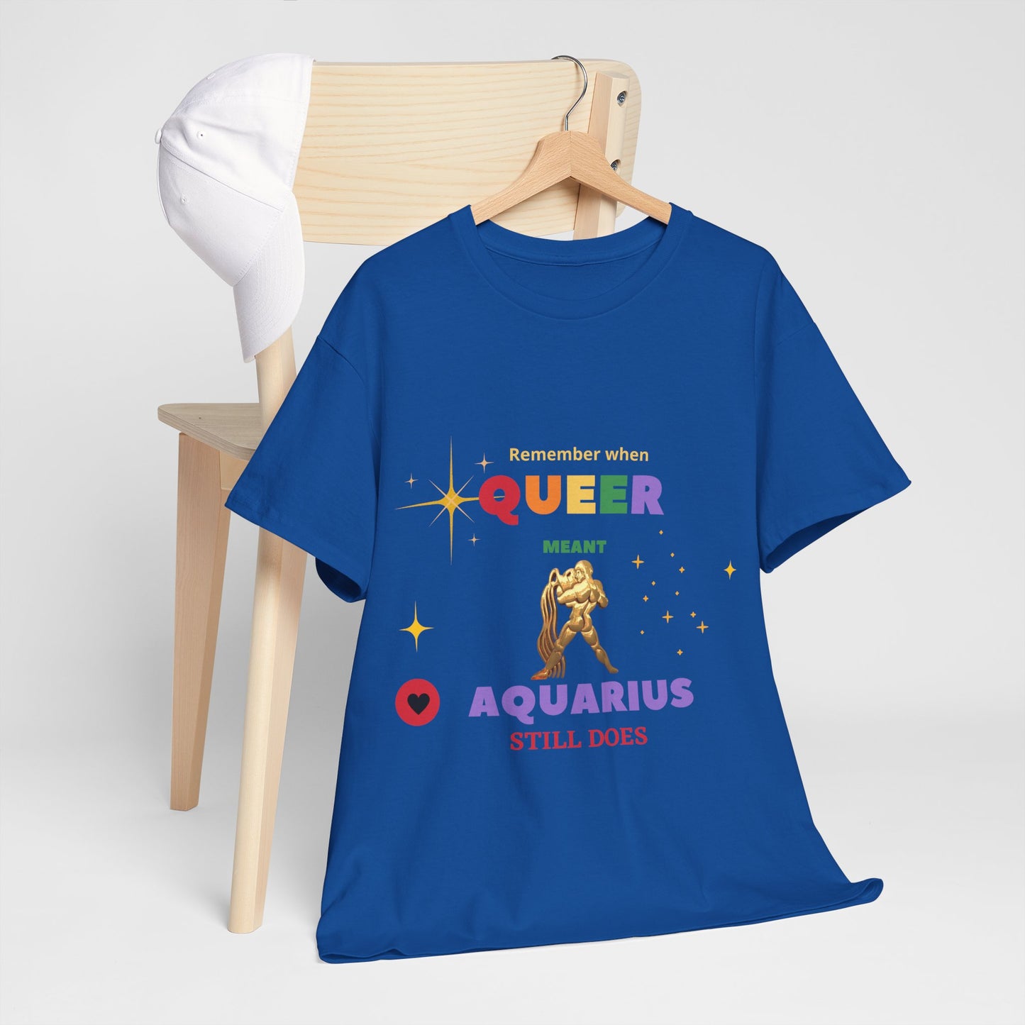 Unisex Heavy Cotton Tee___Aquarius/Pride