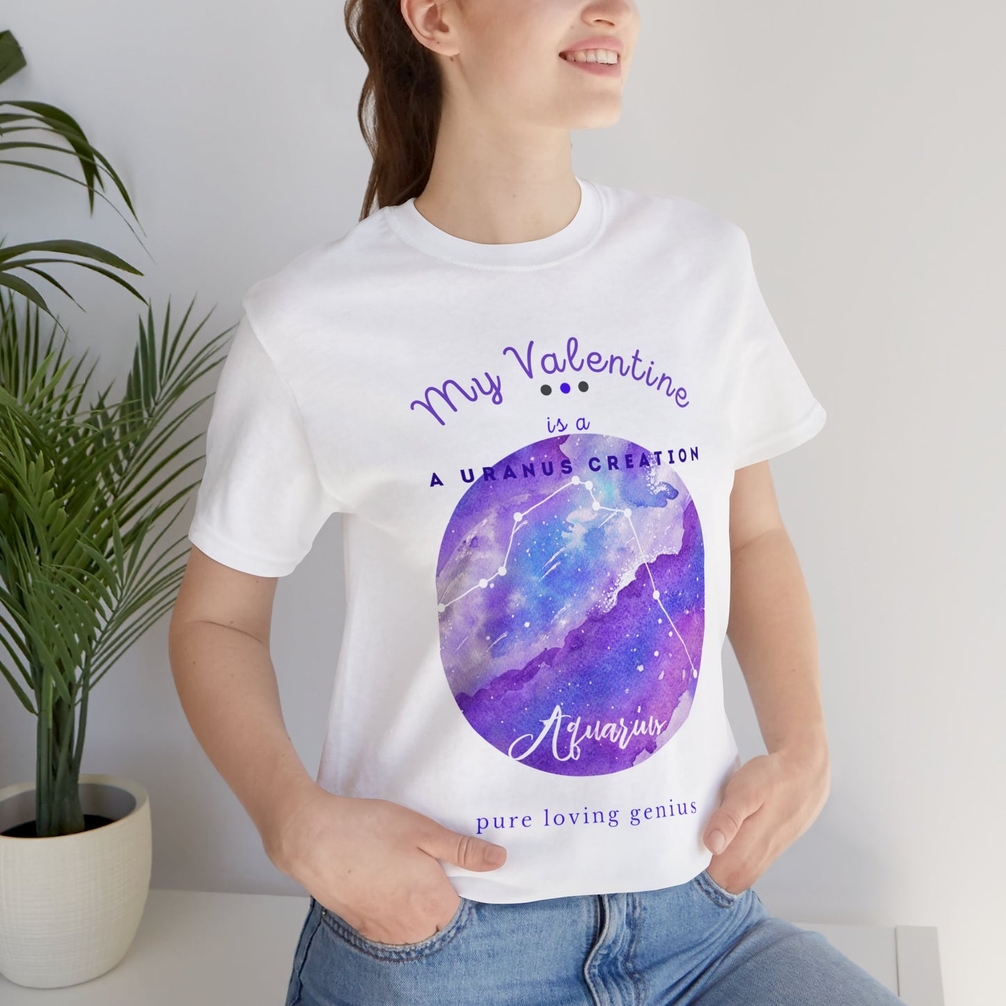 Unisex Jersey Short Sleeve Tee_____Aquarius/Valentine