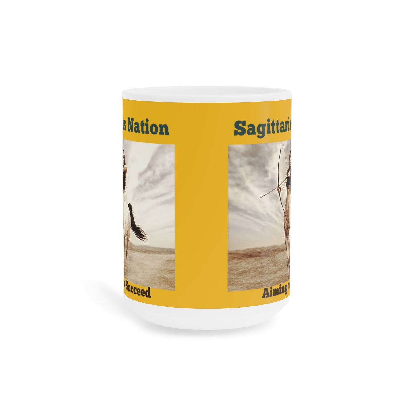 Sagittarius Ceramic Mugs/ Yellow(11oz / 15oz /20oz)
