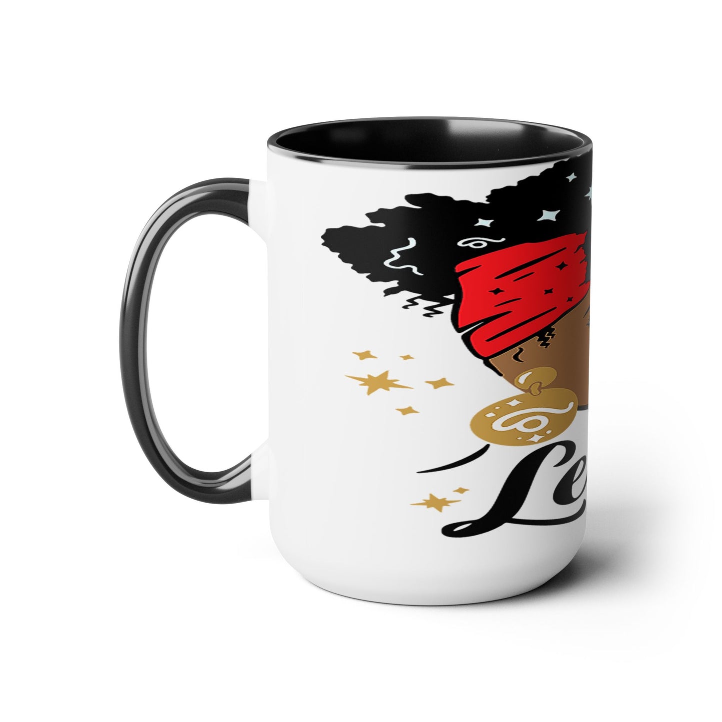 Two-Tone Coffee Mugs, 15oz_LeoNation/White