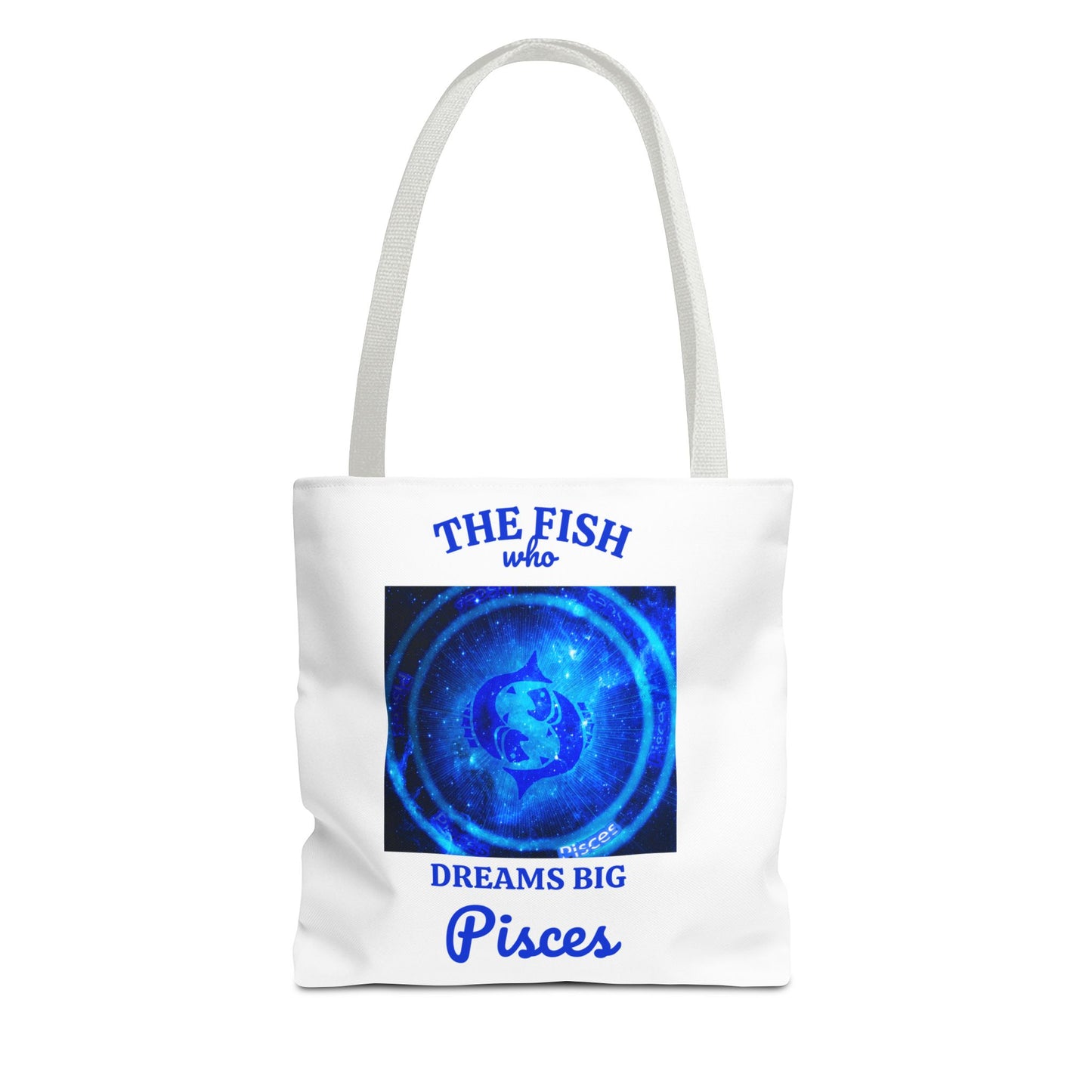 Pisces Custom Tote Bag with Multiple Handle Colors