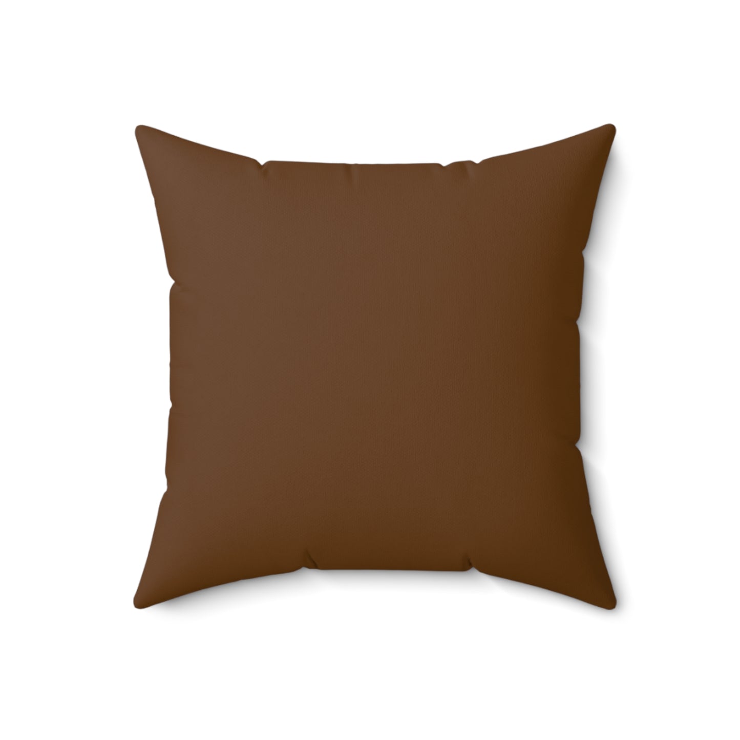 Brown Accent/ Spun Polyester Square Pillow__Aries Nation