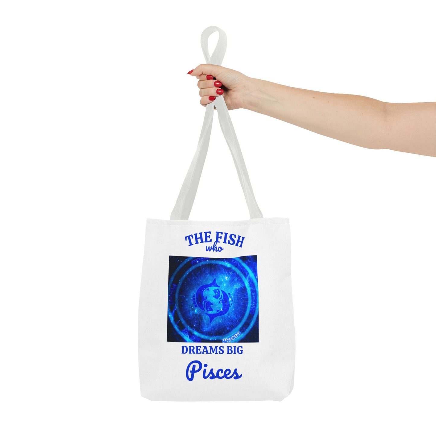 Pisces Custom Tote Bag with Multiple Handle Colors