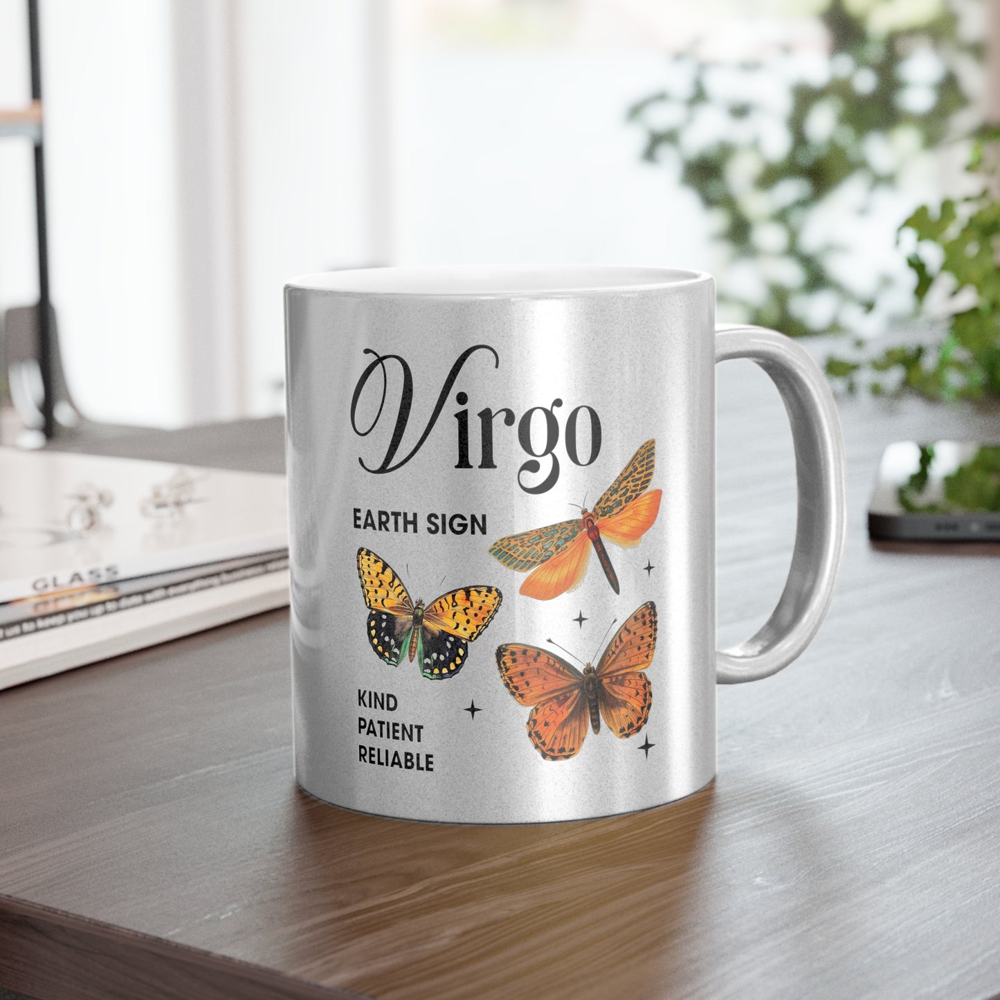 Virgo Metallic Mug (Silver/Gold)