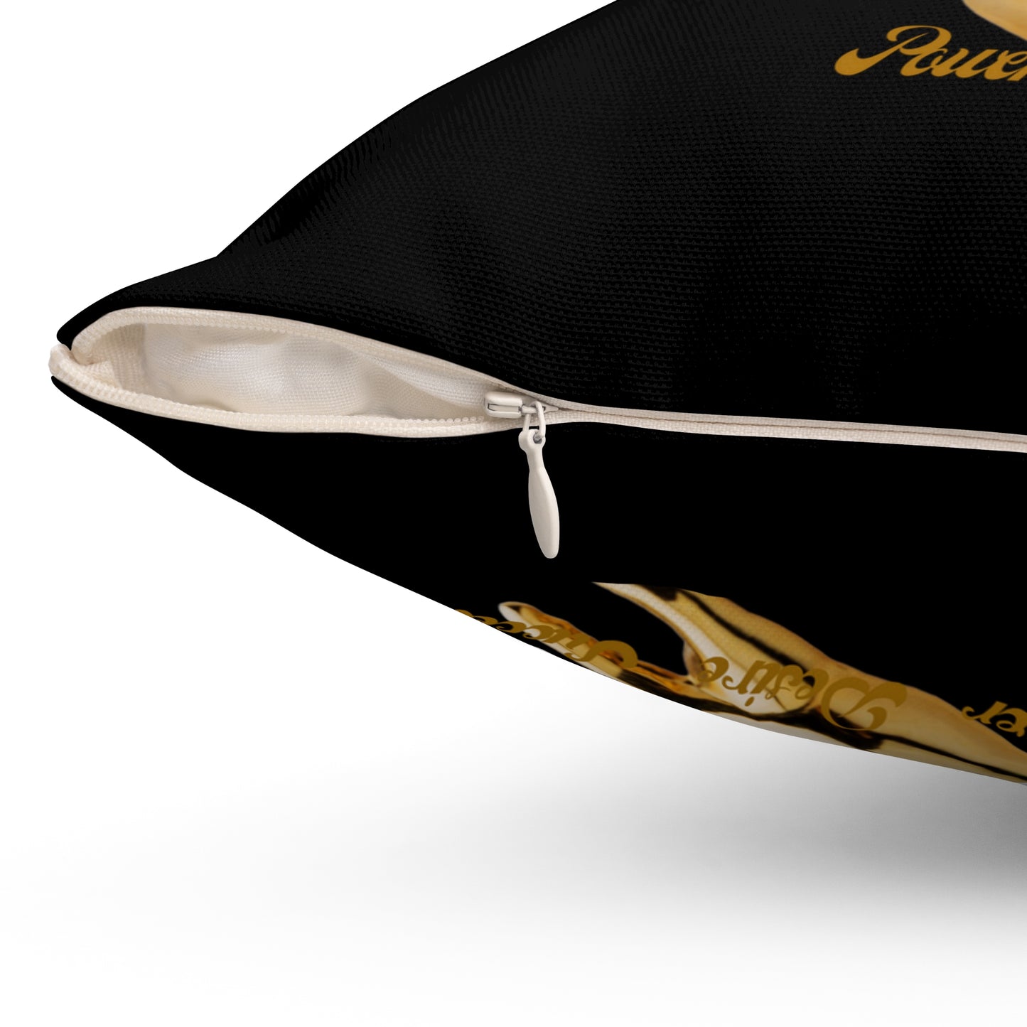 Spun Polyester Square Pillow____Scorpio/Black