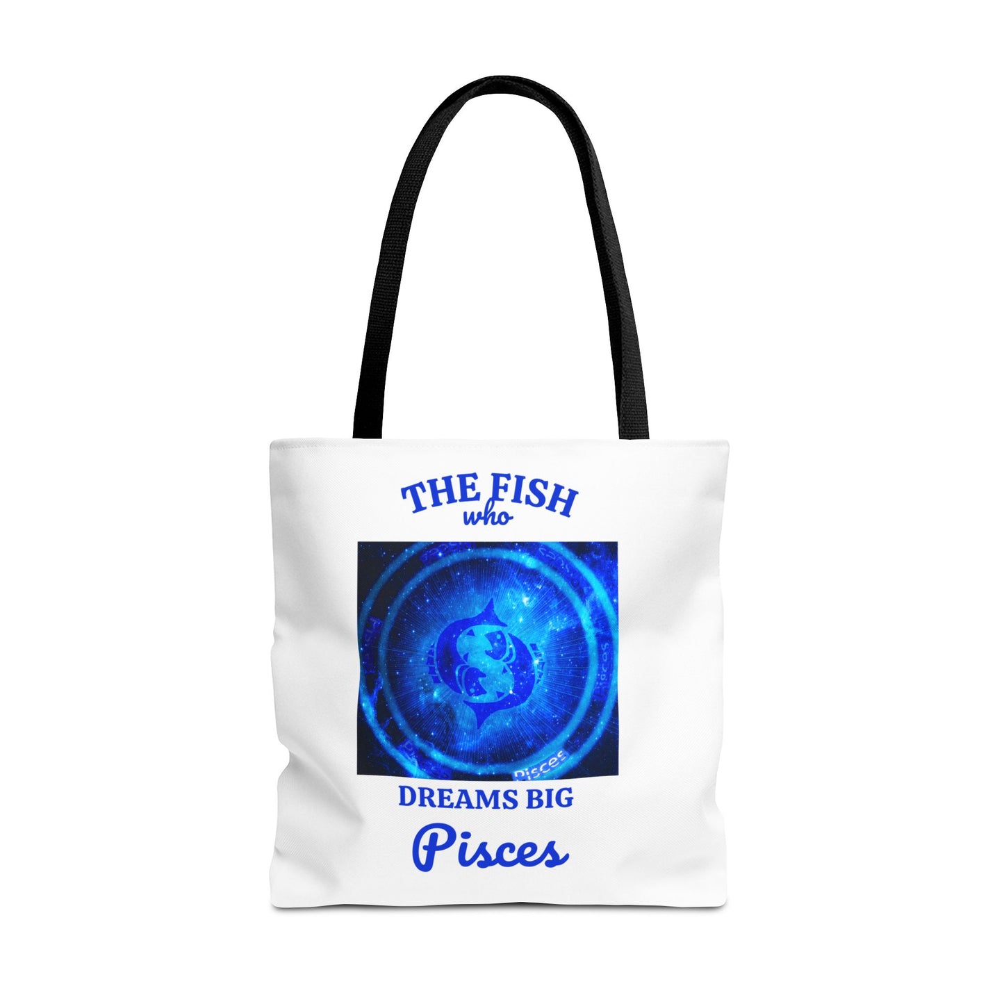 Pisces Custom Tote Bag with Multiple Handle Colors