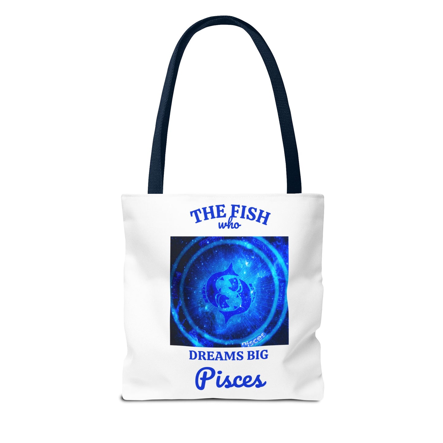 Pisces Custom Tote Bag with Multiple Handle Colors