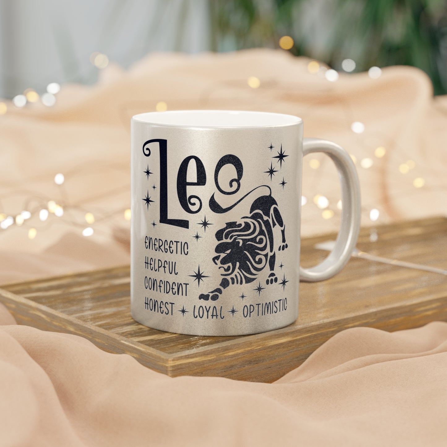 Leo Metallic Mug (Silver/Gold)
