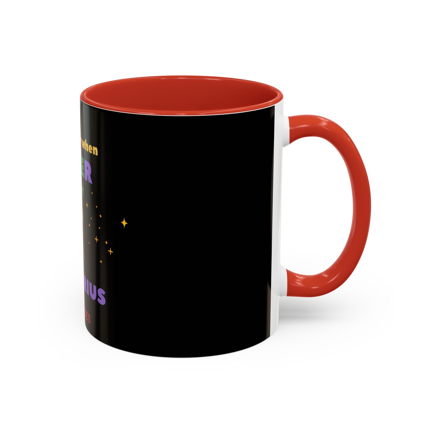 Black Accent Coffee Mug, 11oz______Aquarius/Pride **