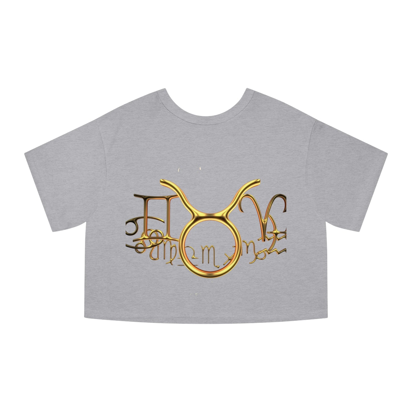 Cropped T-Shirt - Taurus Nation Design for Champion Women's Heritage Collection
