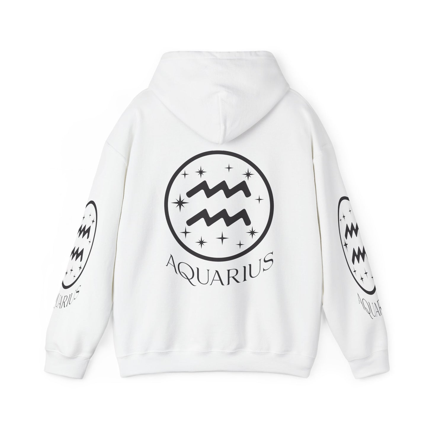 Aquarius Unisex Hooded Sweatshirt_Gildan 18500