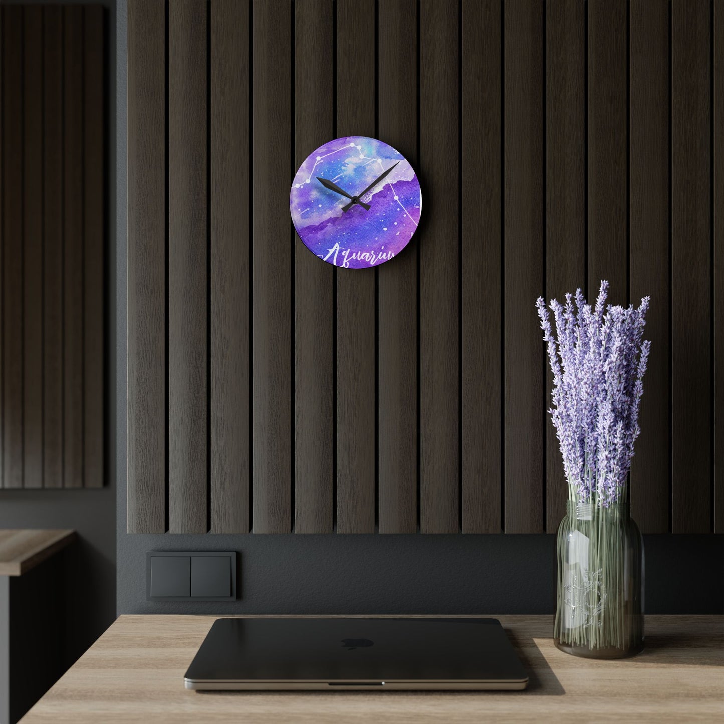 Aquarius Acrylic Wall Clock