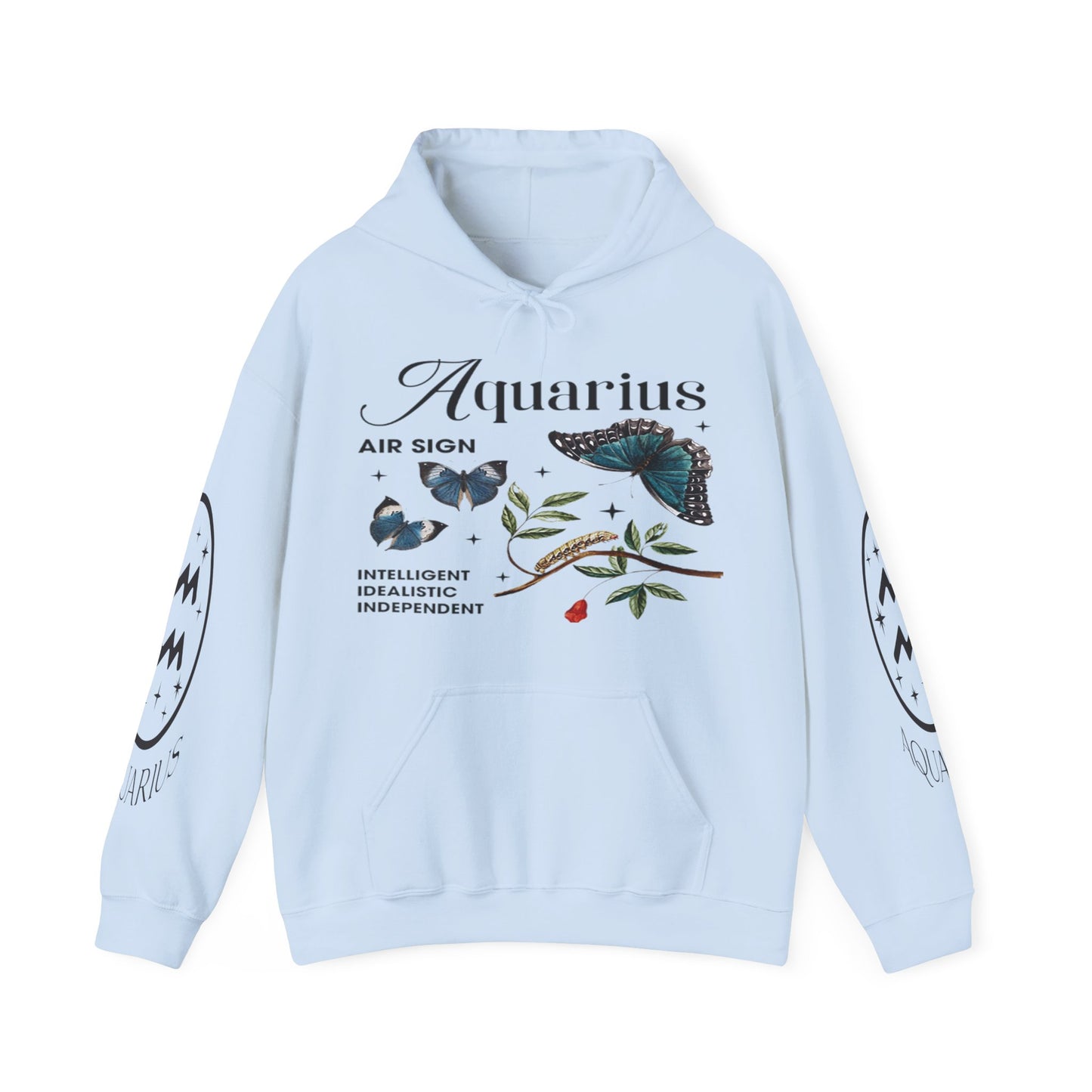 Aquarius Unisex Hooded Sweatshirt_Gildan 18500