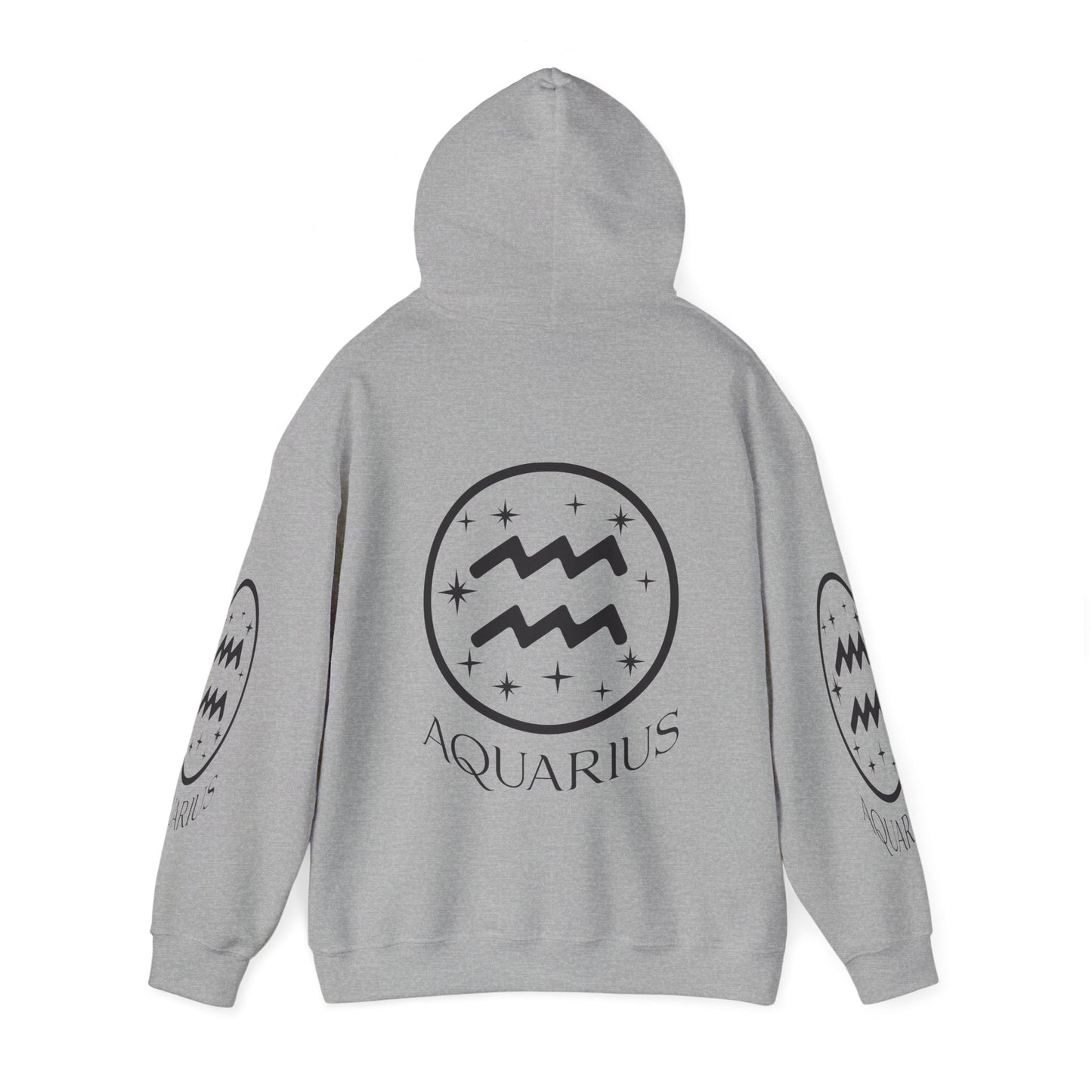 Aquarius Unisex Hooded Sweatshirt_Gildan 18500