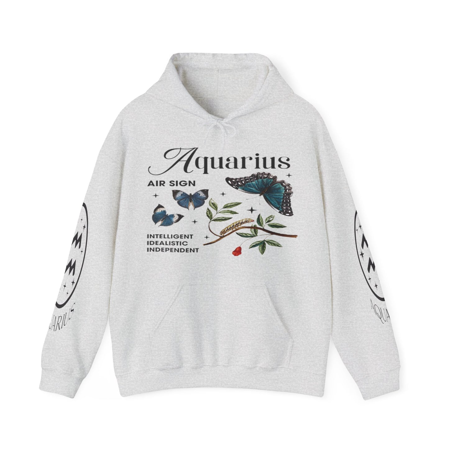 Aquarius Unisex Hooded Sweatshirt_Gildan 18500