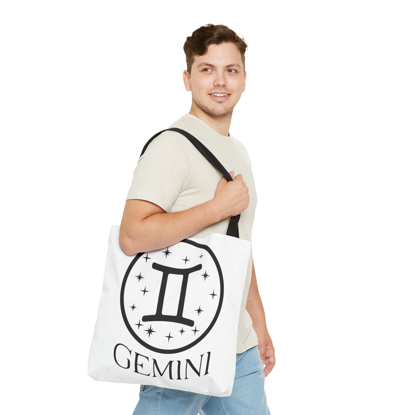 Gemini Custom Tote Bag with Multiple Handle Colors