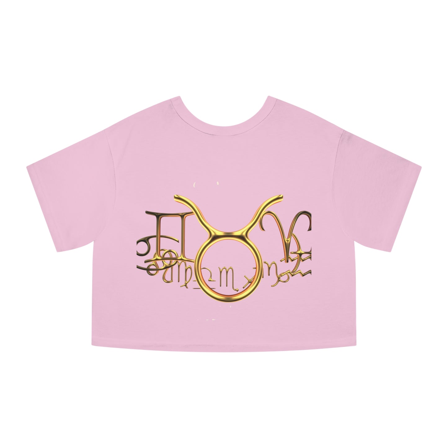 Cropped T-Shirt - Taurus Nation Design for Champion Women's Heritage Collection