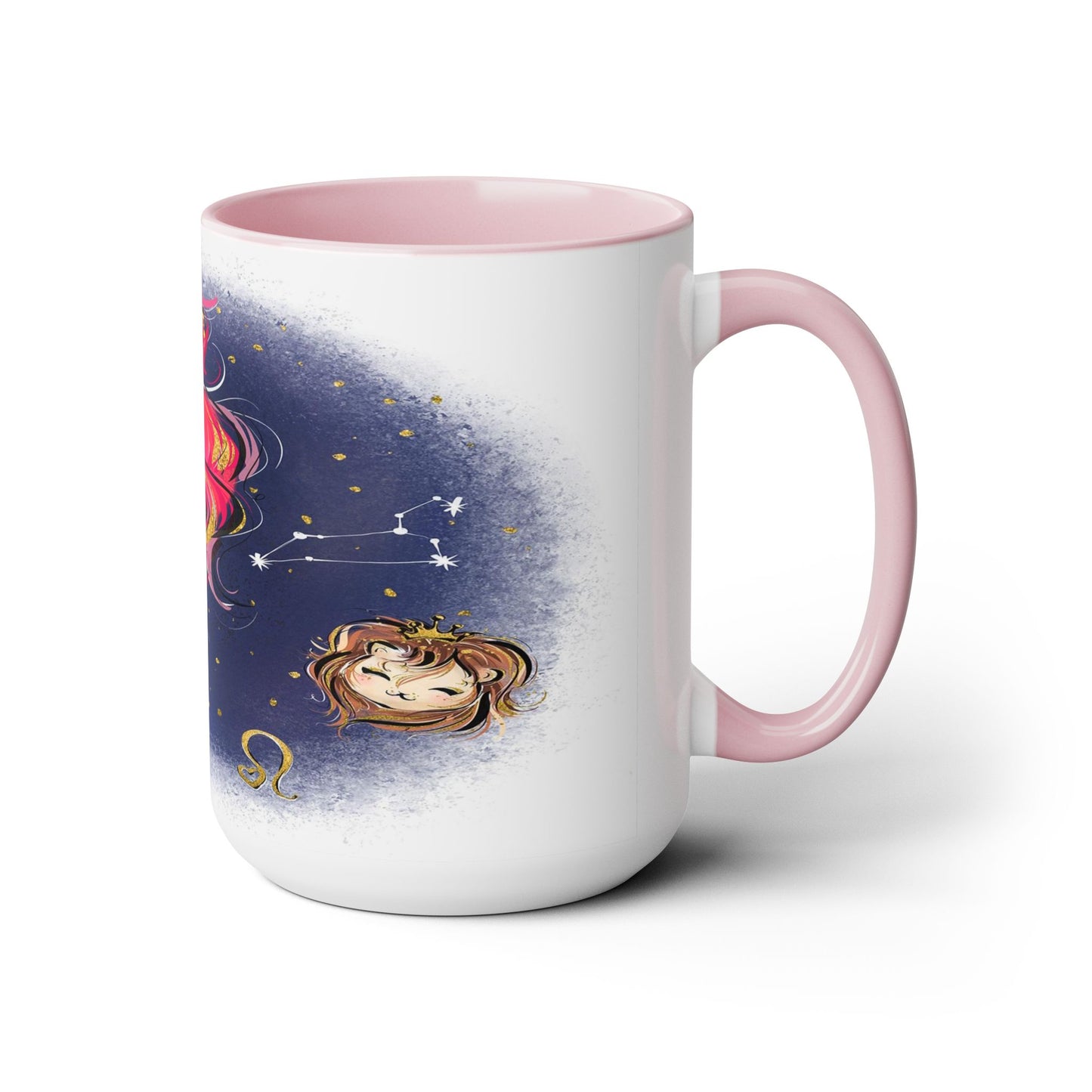 Two-Tone Coffee Mugs, 15oz_LeoNation/Pink