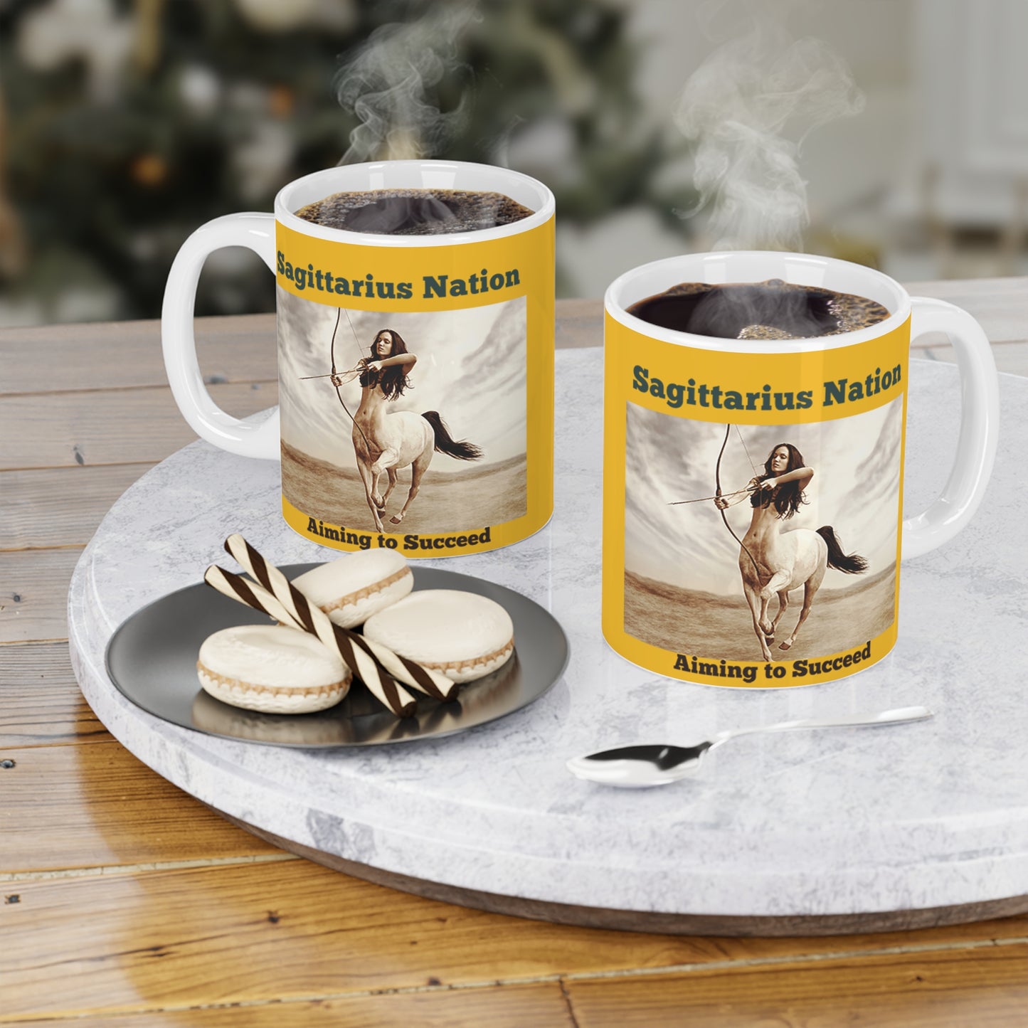 Sagittarius Ceramic Mugs/ Yellow(11oz / 15oz /20oz)
