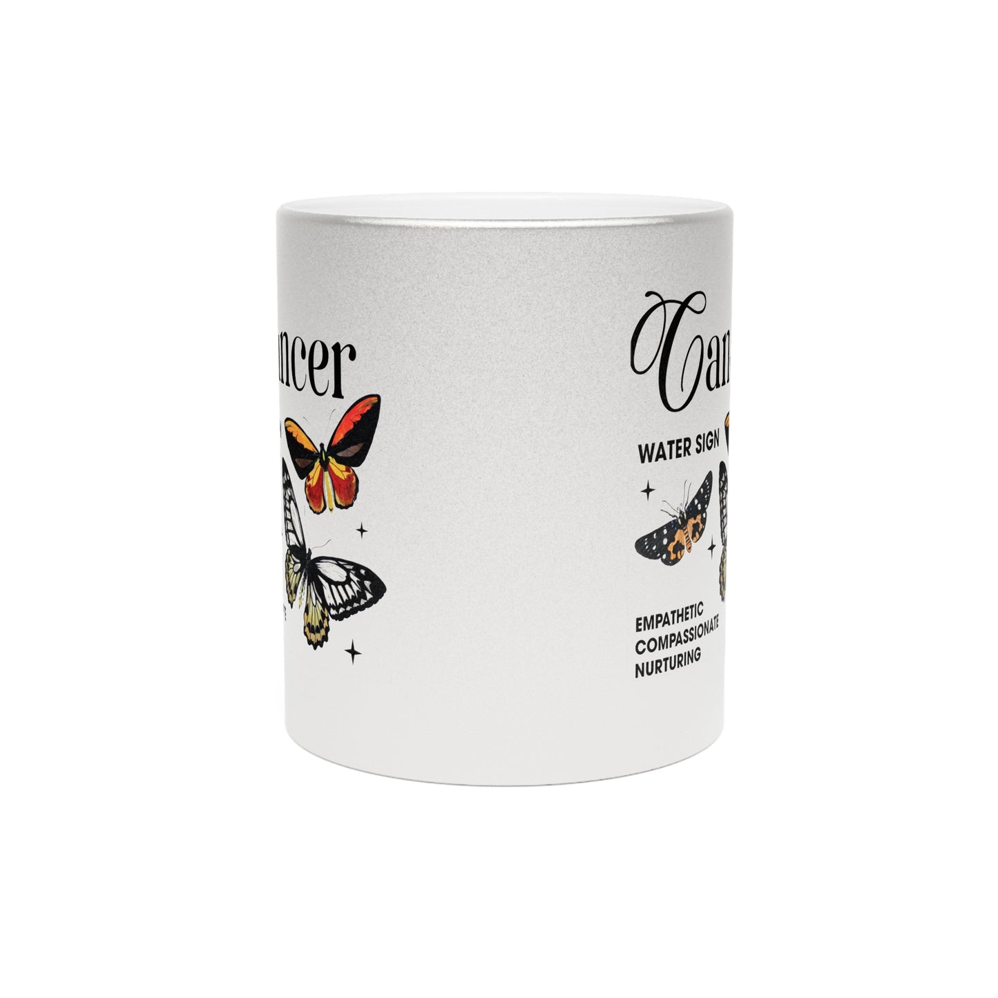 Cancer Metallic Mug (Silver/Gold)