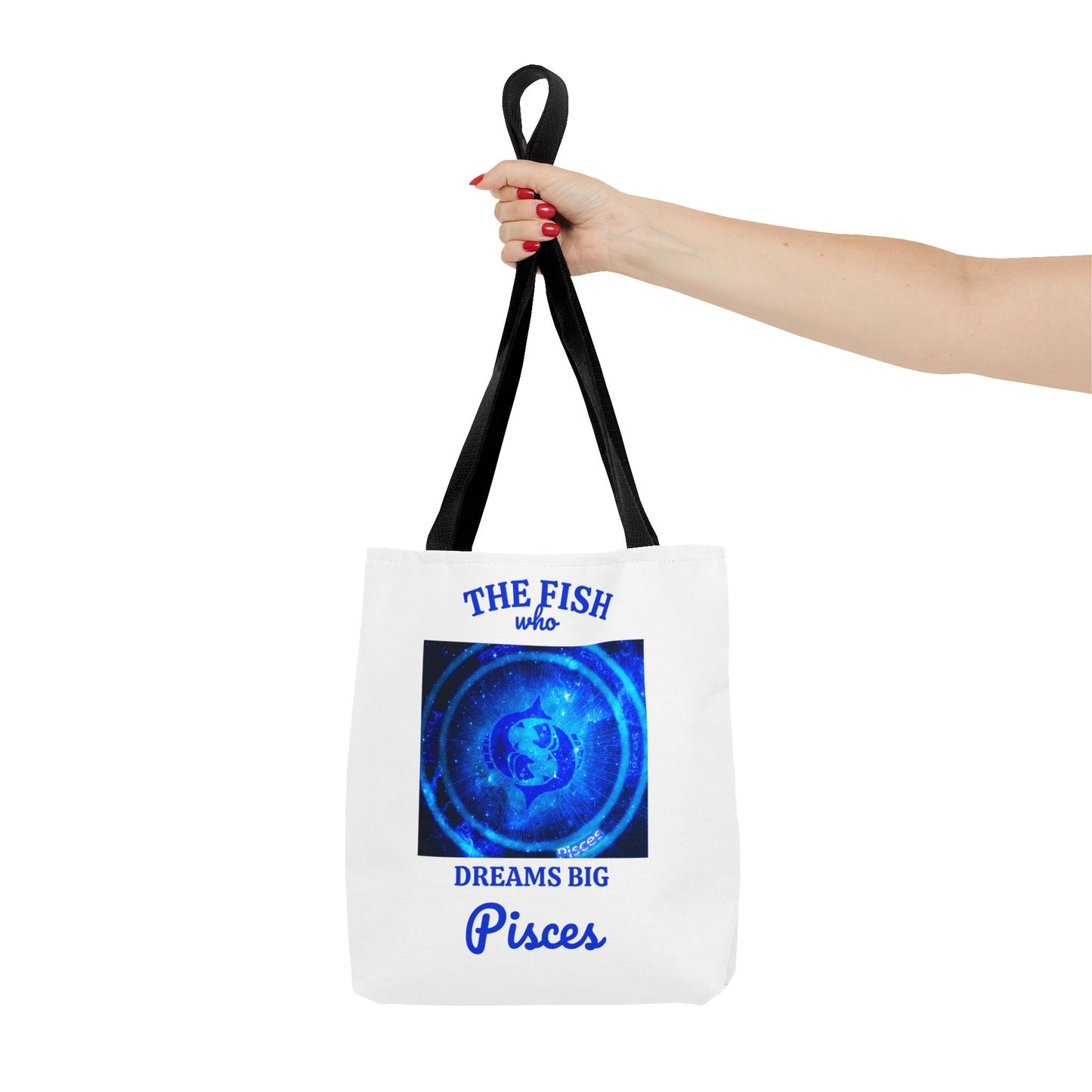 Pisces Custom Tote Bag with Multiple Handle Colors