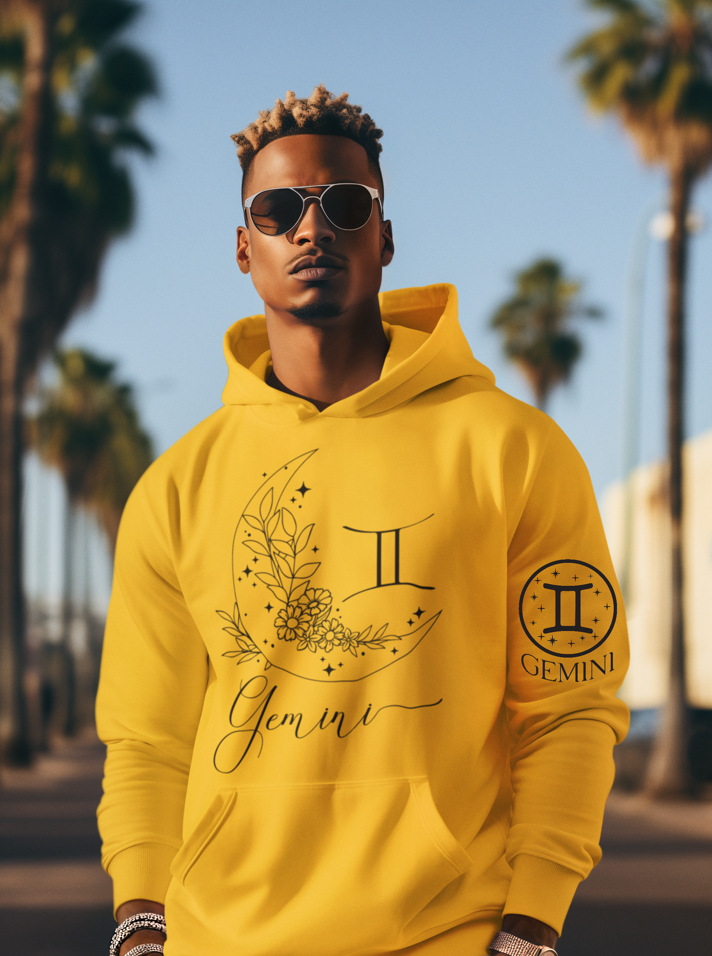 Aquarius Unisex Hooded Sweatshirt_Gildan 18500