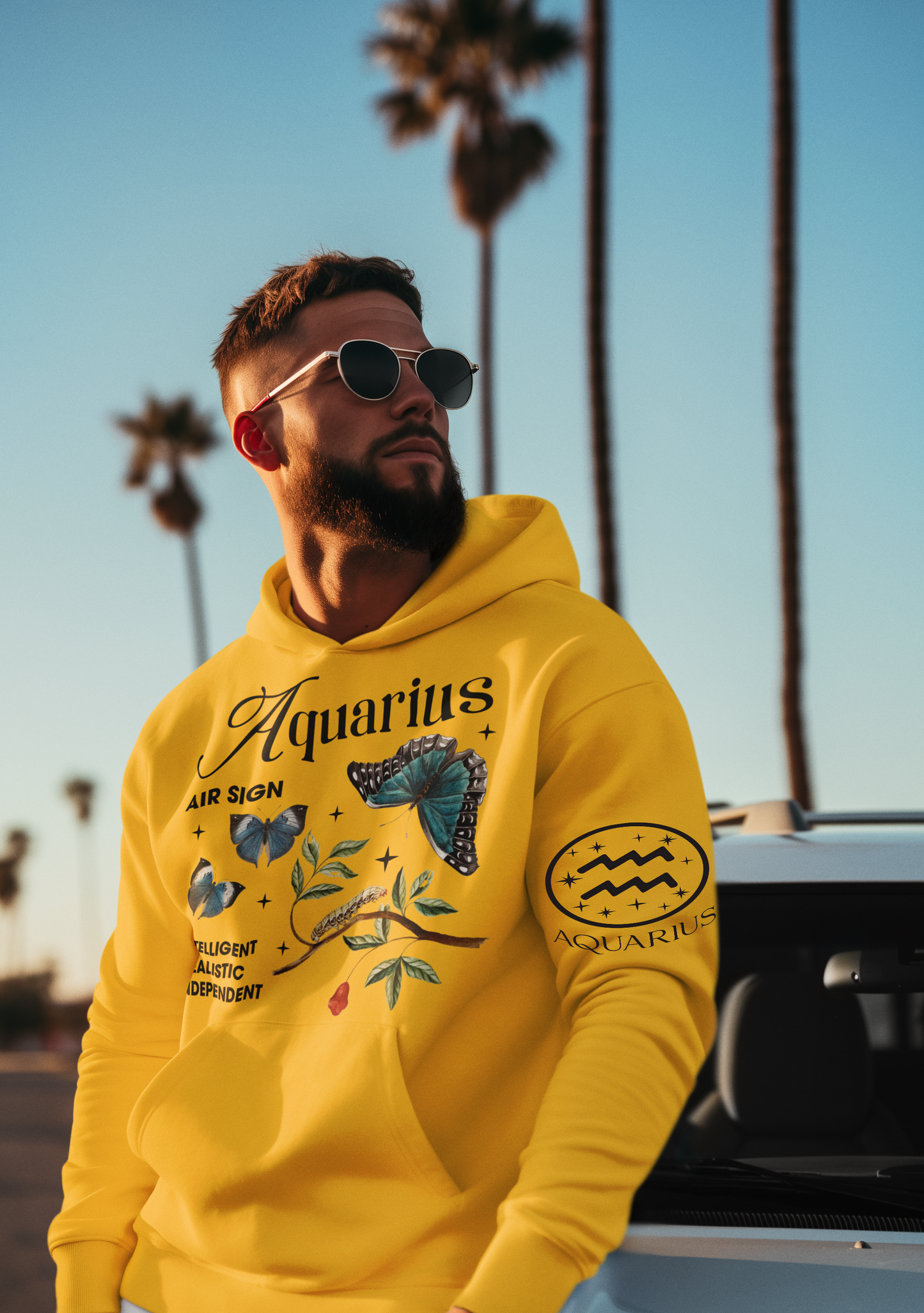 Aquarius Unisex Hooded Sweatshirt_Gildan 18500