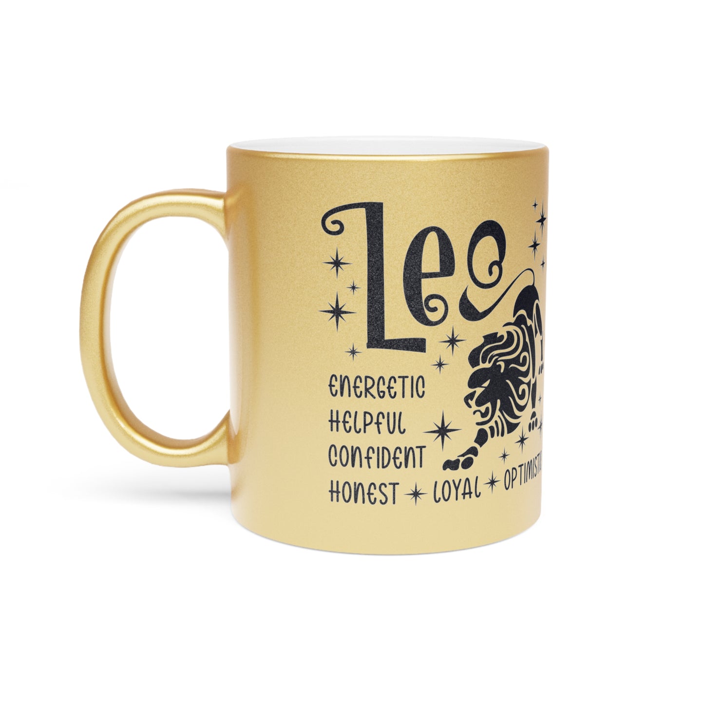 Leo Metallic Mug (Silver/Gold)