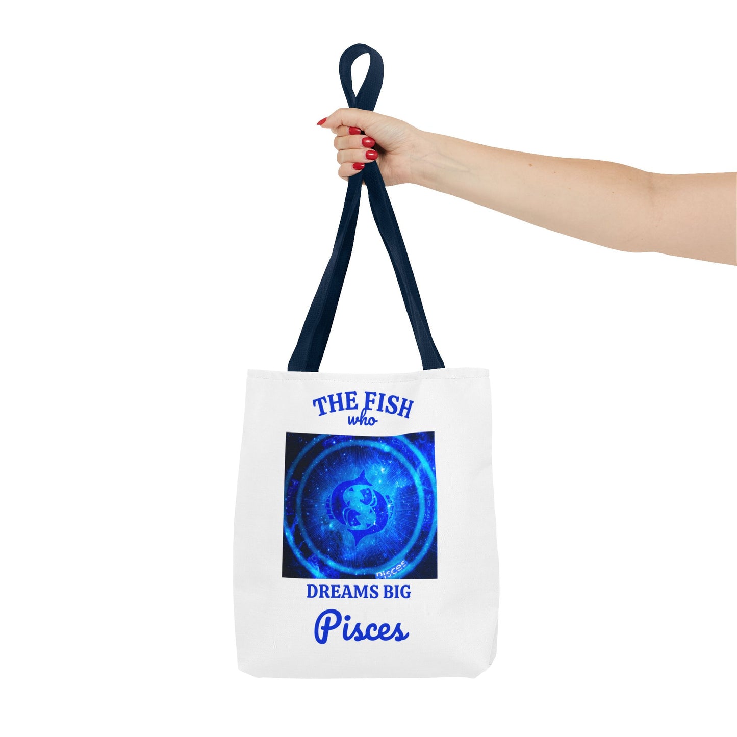 Pisces Custom Tote Bag with Multiple Handle Colors