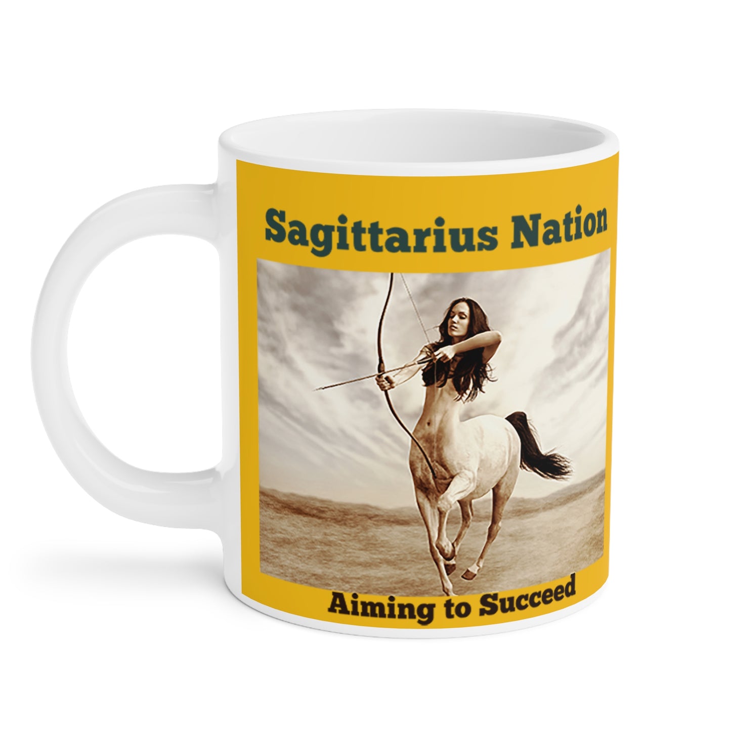 Sagittarius Ceramic Mugs/ Yellow(11oz / 15oz /20oz)