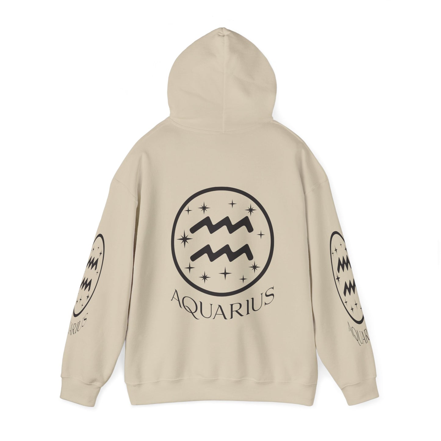 Aquarius Unisex Hooded Sweatshirt_Gildan 18500