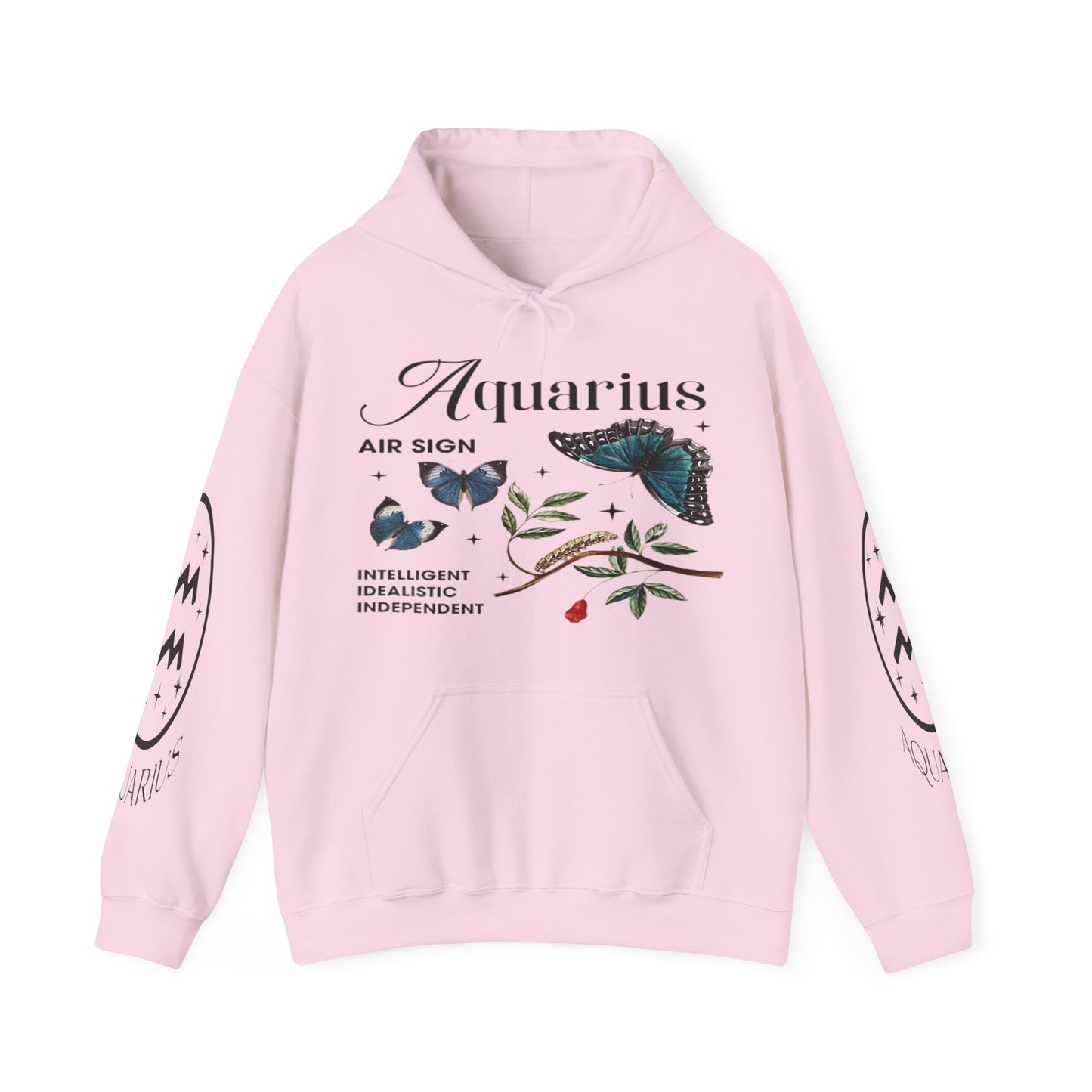 Aquarius Unisex Hooded Sweatshirt_Gildan 18500