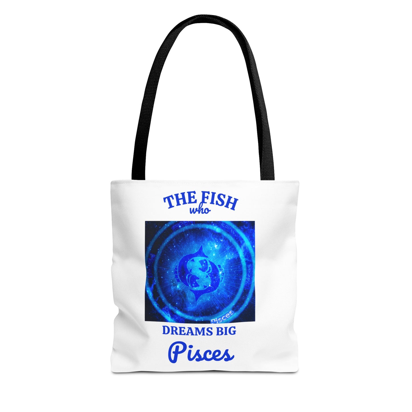 Pisces Custom Tote Bag with Multiple Handle Colors