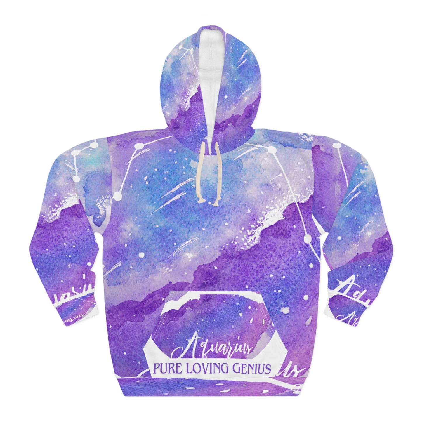 AOP Unisex Pullover Hoodie_Aquarius/Uranus Creation