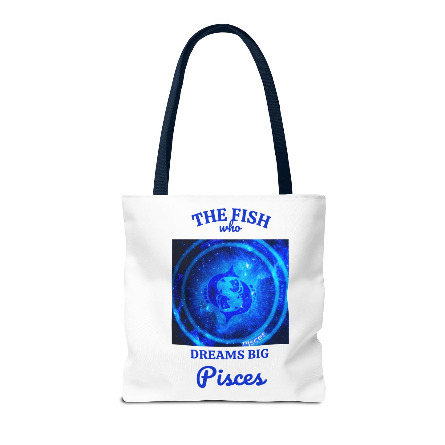 Pisces Custom Tote Bag with Multiple Handle Colors