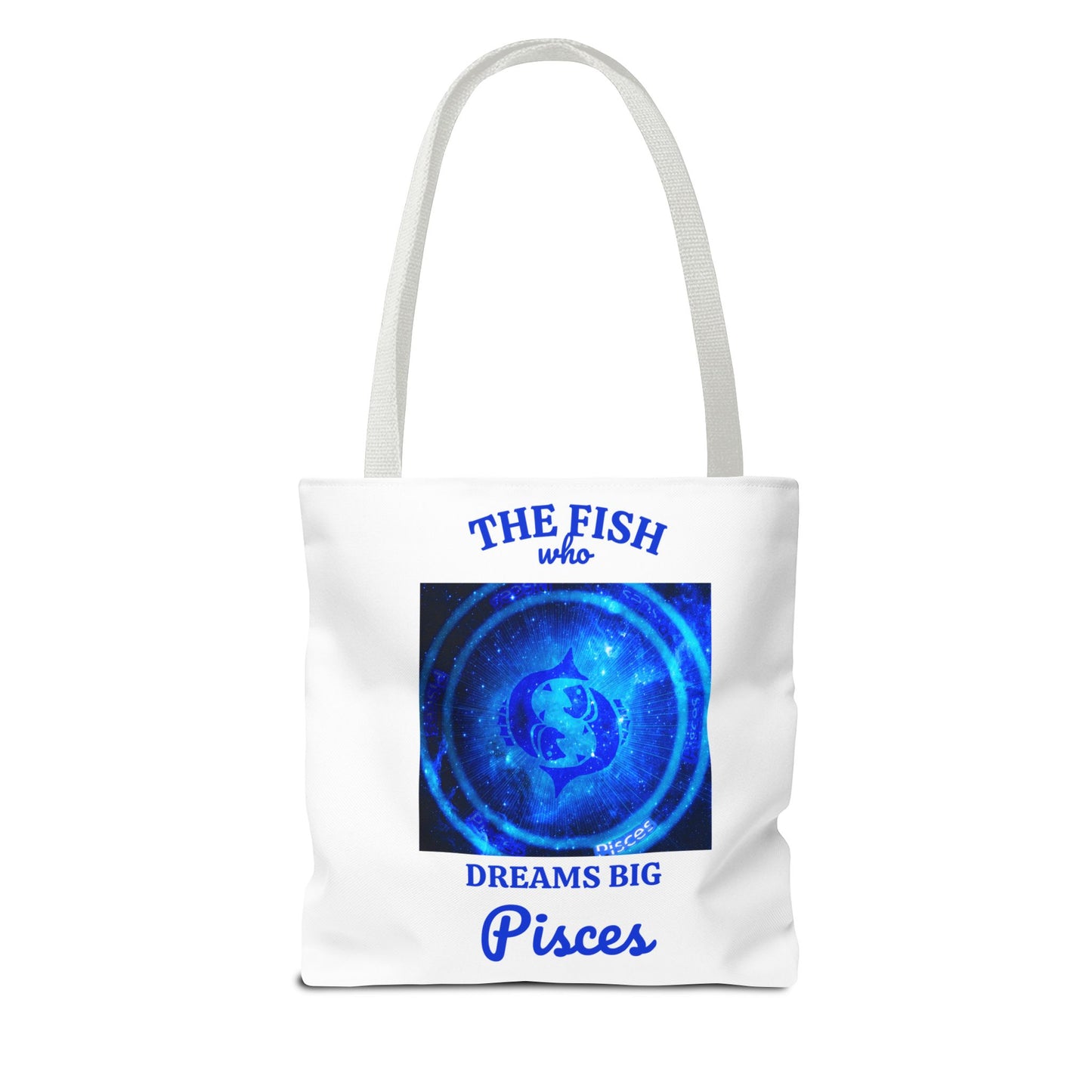 Pisces Custom Tote Bag with Multiple Handle Colors